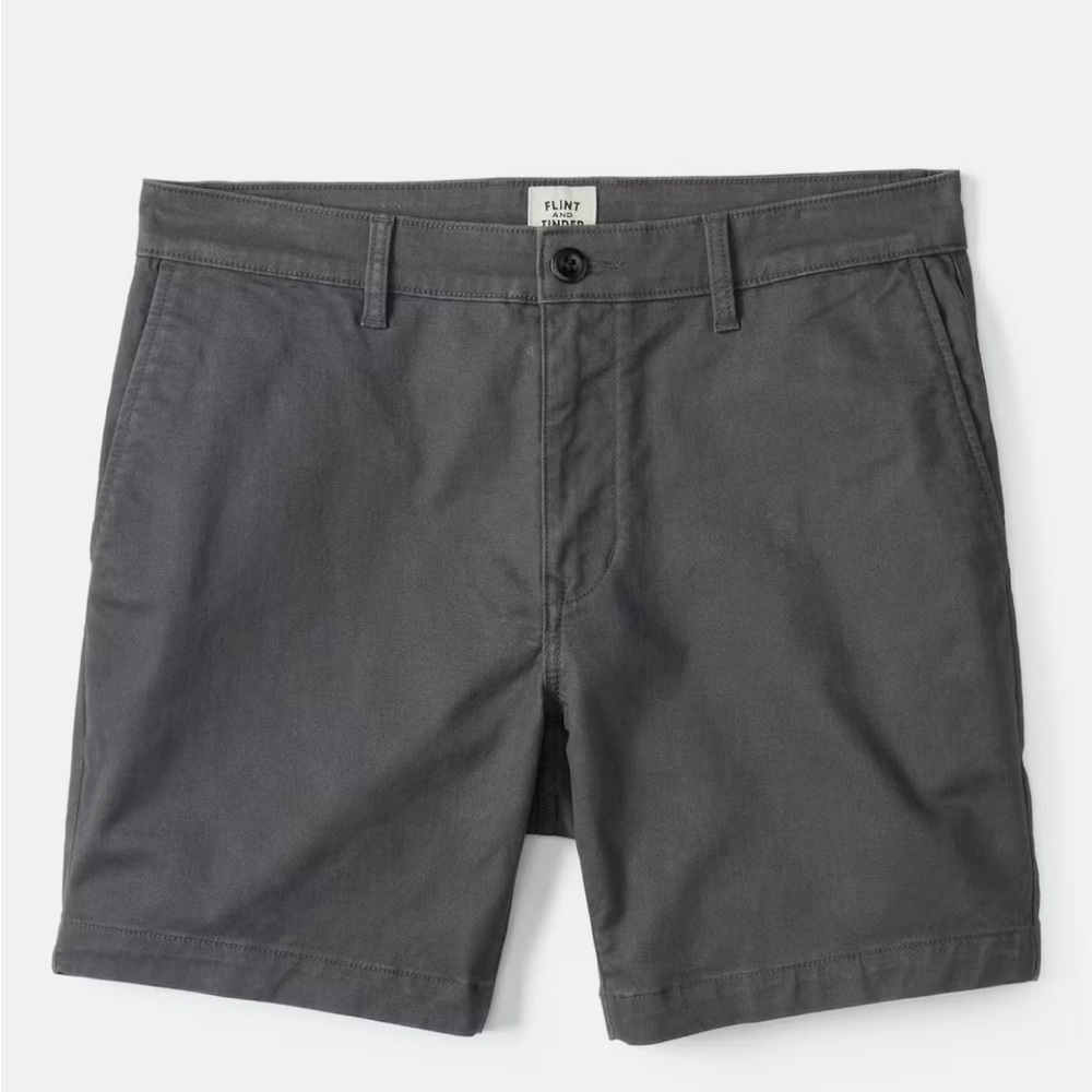 Flint and Tinder - Huckberry Men’s Charcoal 7” Chino Shorts (NWT)